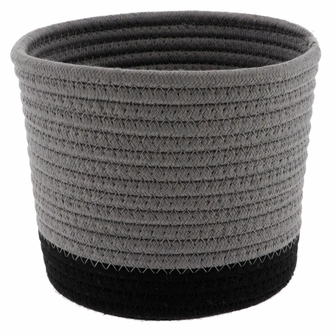 TENDANCE Lot de 3 paniers (H16 cm) Black Line /Noir Gris New