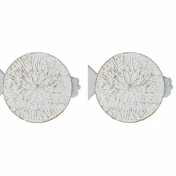 LUANCE Lot de 2 pinces rideau Archi Blanc New