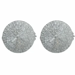 LUANCE Lot de 2 pinces rideau Archi Chrome Argent Discount