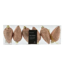 KAEMINGK Lot de 6 pommes de pin à suspendre (H8 cm) Alpine Pêche Online