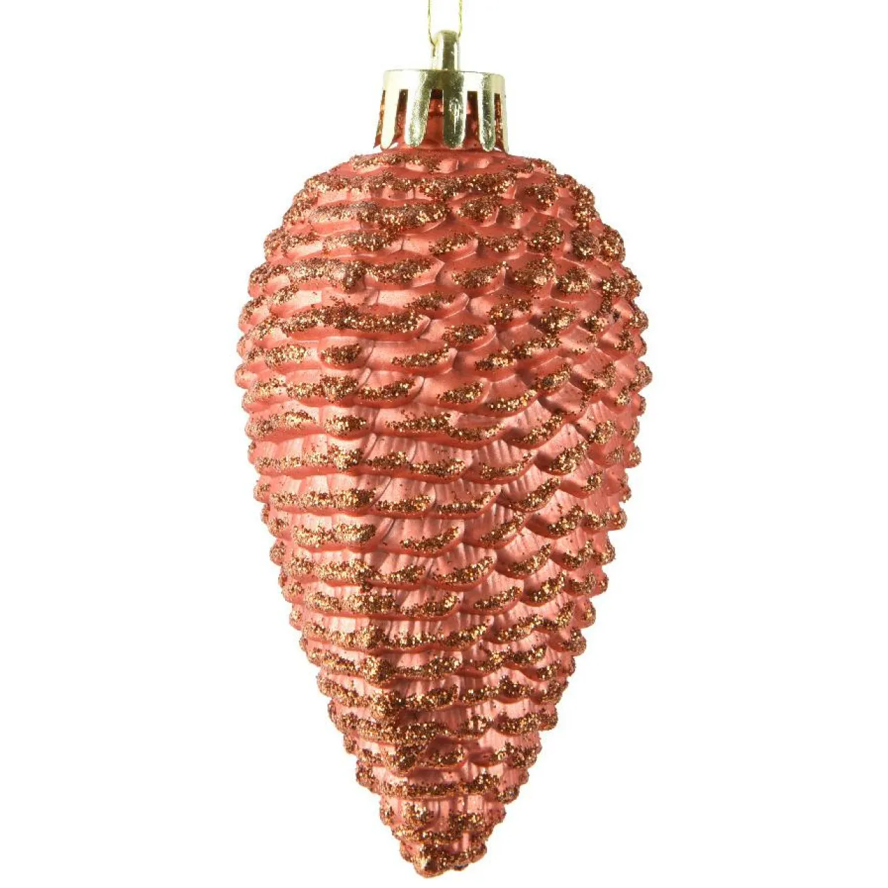 KAEMINGK Lot de 6 pommes de pin à suspendre (H8 cm) Alpine Orange Discount