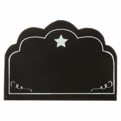 Feeric Lights & Christmas Lot de 4 porte-nom ou menu ardoise Noir Outlet