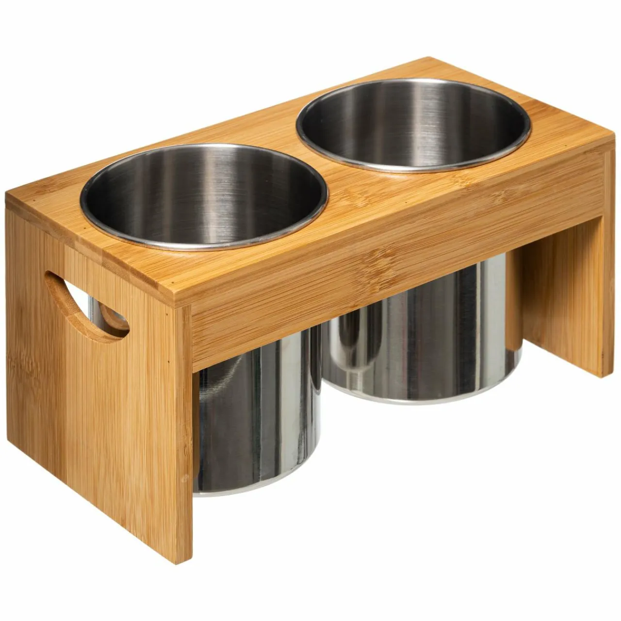 5 Five Simply Smart Lot de 2 pots à ustensiles Siao Inox et bambou Naturel Hot
