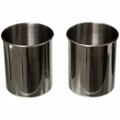 5 Five Simply Smart Lot de 2 pots à ustensiles Siao Inox et bambou Naturel Hot