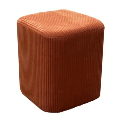 EMINZA Lot de 2 poufs en velours (H38 cm) Shan Terracotta Online