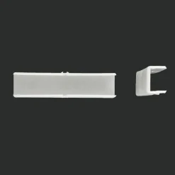 LUANCE Lot de 2 raccords de rail plat Blanc Hot