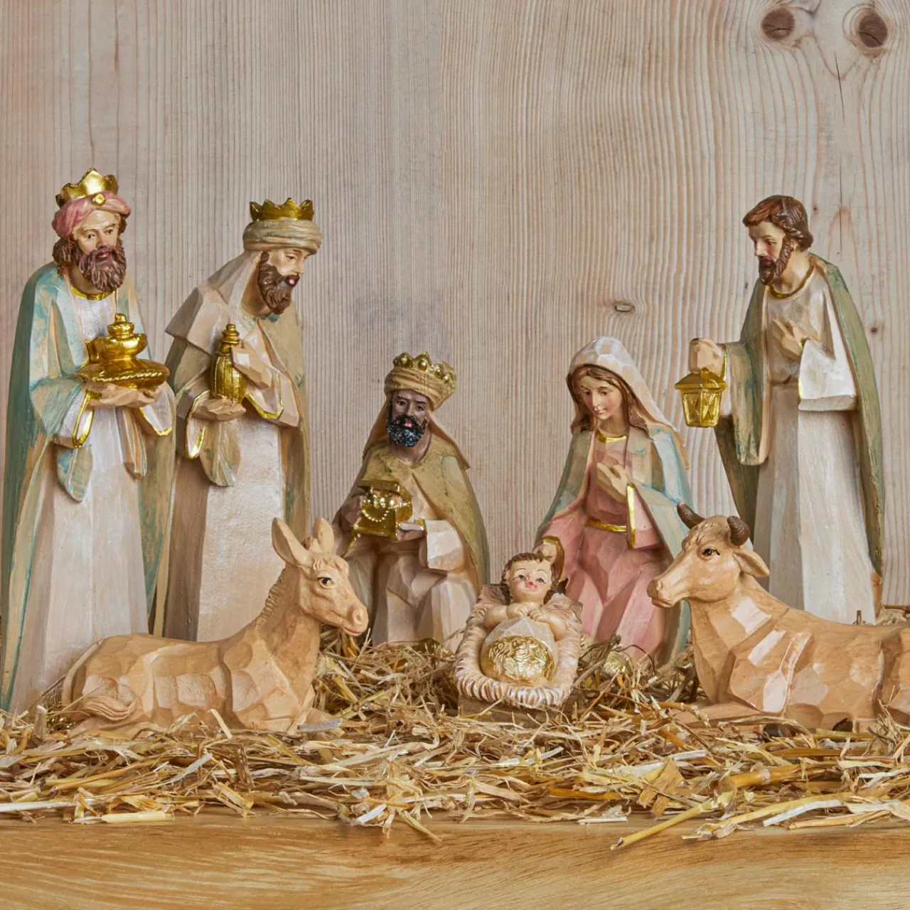 KAEMINGK Lot de 8 santons (Hauteur 9 cm) de Gioia Beige Online