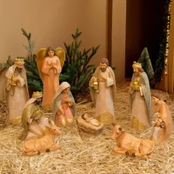 JJA Lot de 10 santons (Hauteur 15 cm) De Tilana Or Online