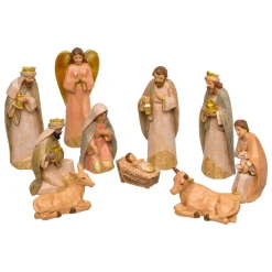 JJA Lot de 10 santons (Hauteur 15 cm) De Tilana Or Online