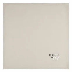 LOVELY CASA Lot de 2 serviettes coton (40 x 40 cm) Duo s Beige Outlet