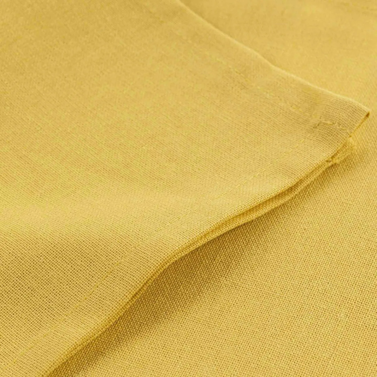 DOUCEUR D'INTERIEUR Lot de 3 serviettes coton (40 x 40 cm) Initia Jaune Best