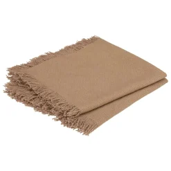 ATMOSPHERA Lot de 2 serviettes coton (40 x 40 cm) Maha Beige Discount
