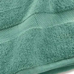 douceur d'intu017drieur Lot de 4 serviettes de toilette coton (70 x 130 cm) Elegance céladon Vert Clearance