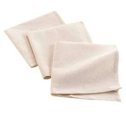 douceur d'intu017drieur Lot de 3 serviettes en coton (40 x 40 cm) Serafine Ecru Sale