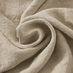 EMINZA Lot de 3 serviettes lin lavé (40 x 40 cm) Louise s Beige Sale