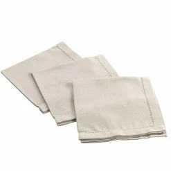 DOUCEUR D'INTERIEUR Lot de 3 serviettes (40 x 40 cm) Charline s Beige Sale