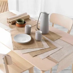 DOUCEUR D'INTERIEUR Lot de 2 sets de table jute (33 x 45 cm) Tessi Beige Clearance