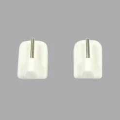LUANCE Lot de 4 supports adhésifs Blanc