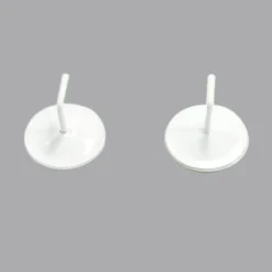 LUANCE Lot de 2 supports adhésifs métal laqué Blanc Outlet