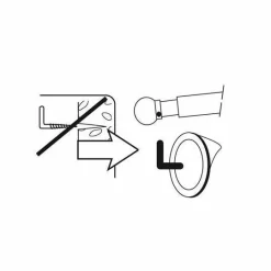 LUANCE Lot de 2 supports adhésifs métal laqué Blanc Outlet