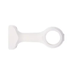 LUANCE Lot de 2 supports tringle bois (L110 / D28 mm) Nils Blanc Clearance