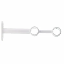 LUANCE Lot de 2 supports tringles doubles (L150 / D20) Jim mat Blanc Sale