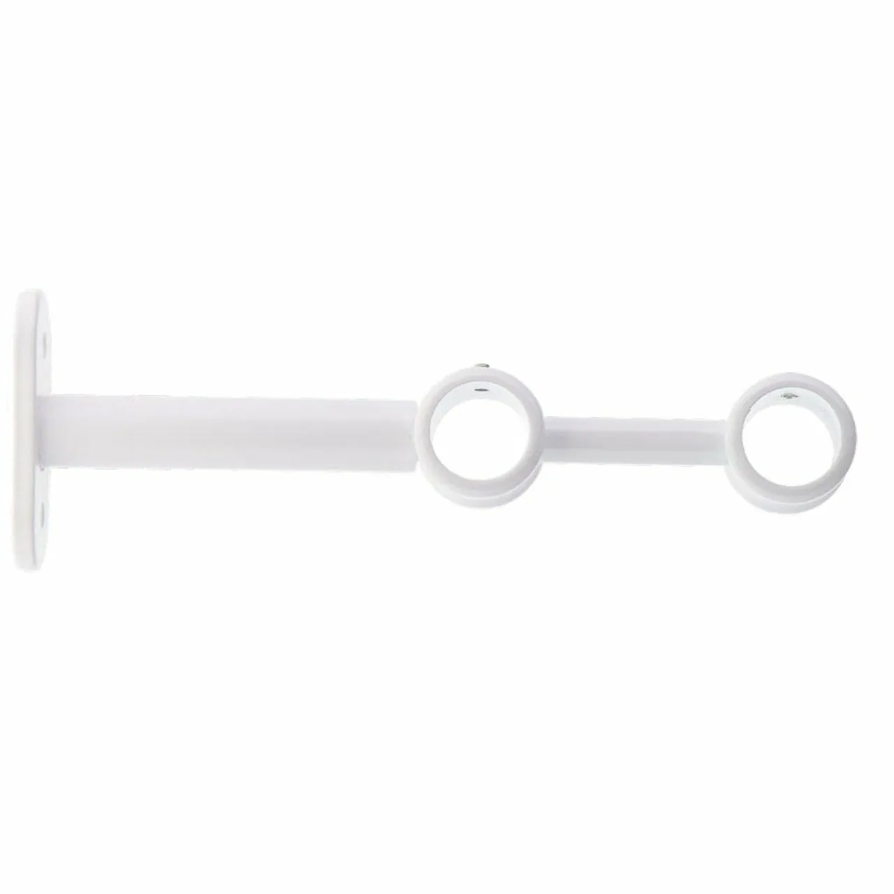 LUANCE Lot de 2 supports tringles doubles (L150 / D20) Jim mat Blanc Sale