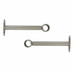 LUANCE Lot de 2 supports tringles extensibles (L150 - L195 / D20 mm) Jim Argent Hot