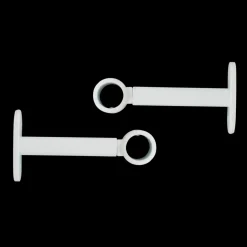 LUANCE Lot de 2 supports tringles extensibles ( L90 - L150 / D20 mm) Jim mat Blanc Online