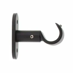 LUANCE Lot de 2 supports tringles fixes (L50 / D20 mm) Jim gouttière mat Noir Online