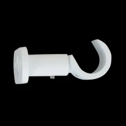 LUANCE Lot de 2 supports tringles (L50 / D20 mm) Jim gouttière mat Blanc Sale