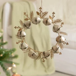 KAEMINGK Lot de 2 suspensions en métal (D19 cm) Couronne de clochettes Perle Best