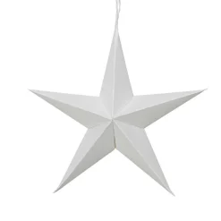 KAEMINGK Lot de 4 suspensions en papier (D15 cm) Astre de Papier Blanc Sale