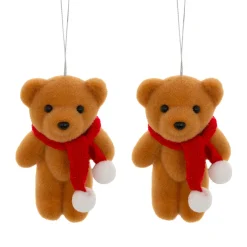 JJA Lot de 2 suspensions (H12 cm) Oursons mignons Marron clair Best