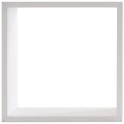 ATMOSPHERA Lot de 3 étagères bois (H15-20-25 cm) Cube Blanc Discount