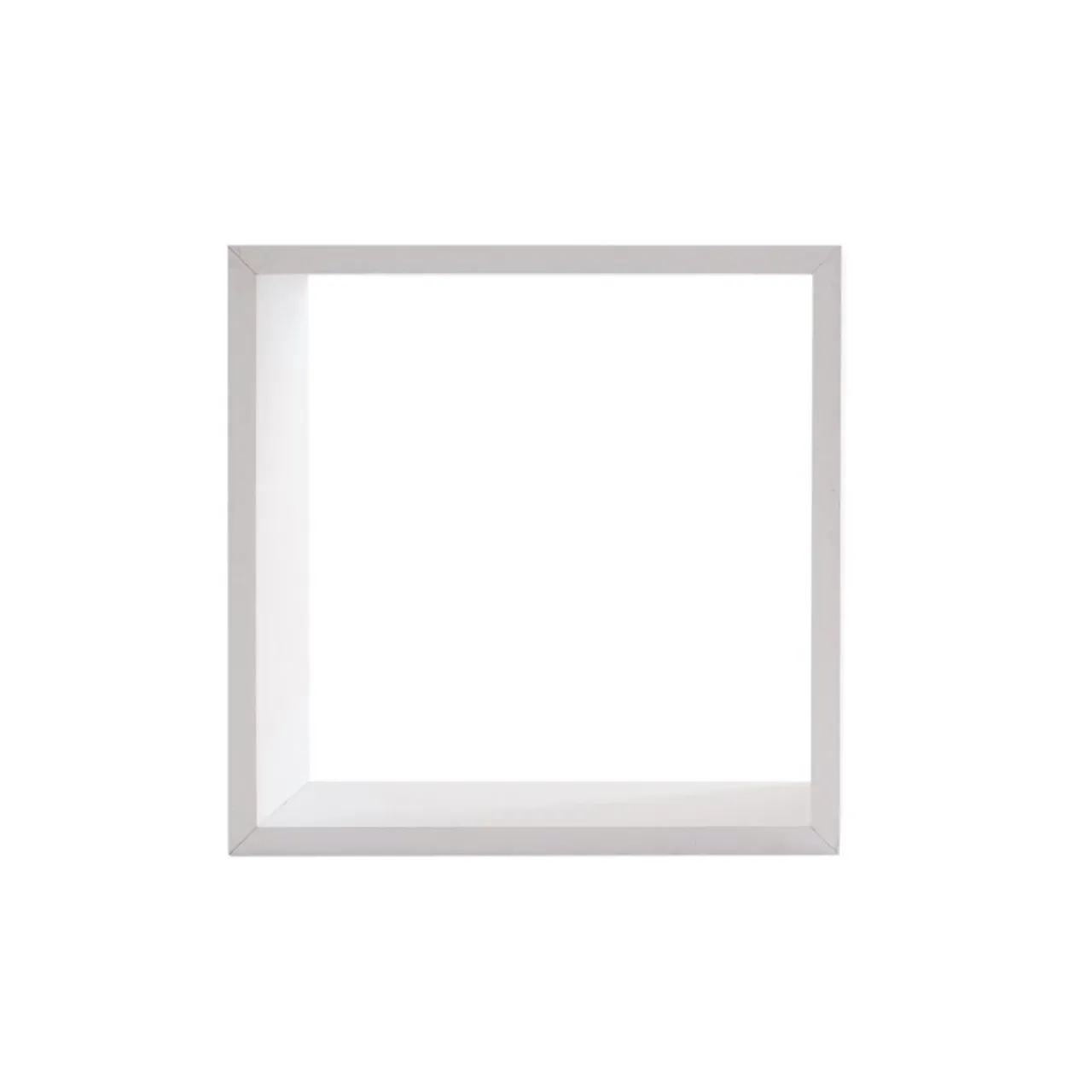 ATMOSPHERA Lot de 3 étagères bois (H24-27-30 cm) Cube Blanc Hot