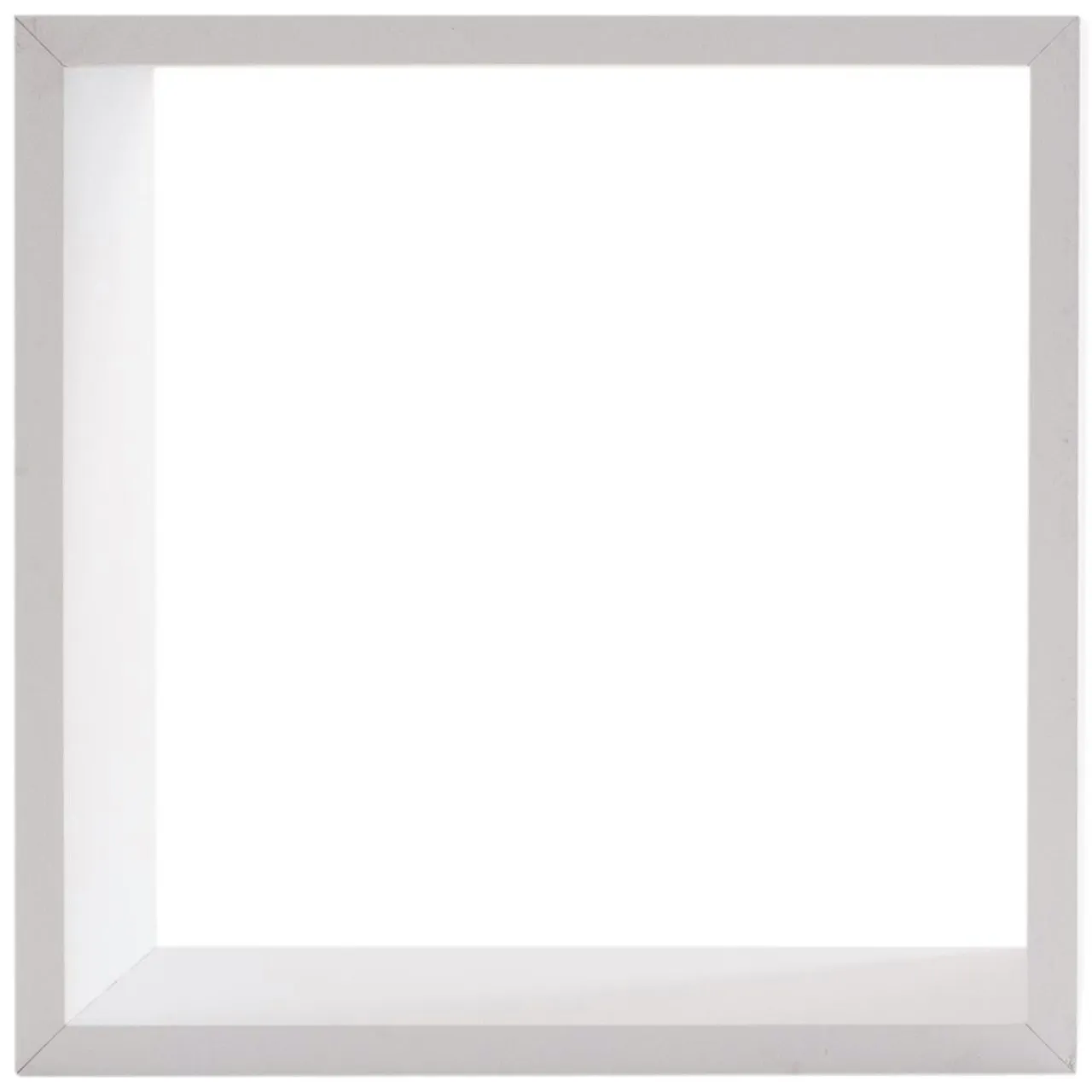ATMOSPHERA Lot de 3 étagères bois (H24-27-30 cm) Cube Blanc Hot