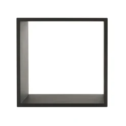 ATMOSPHERA Lot de 3 étagères bois (H15-20-25 cm) Cube Noir Hot