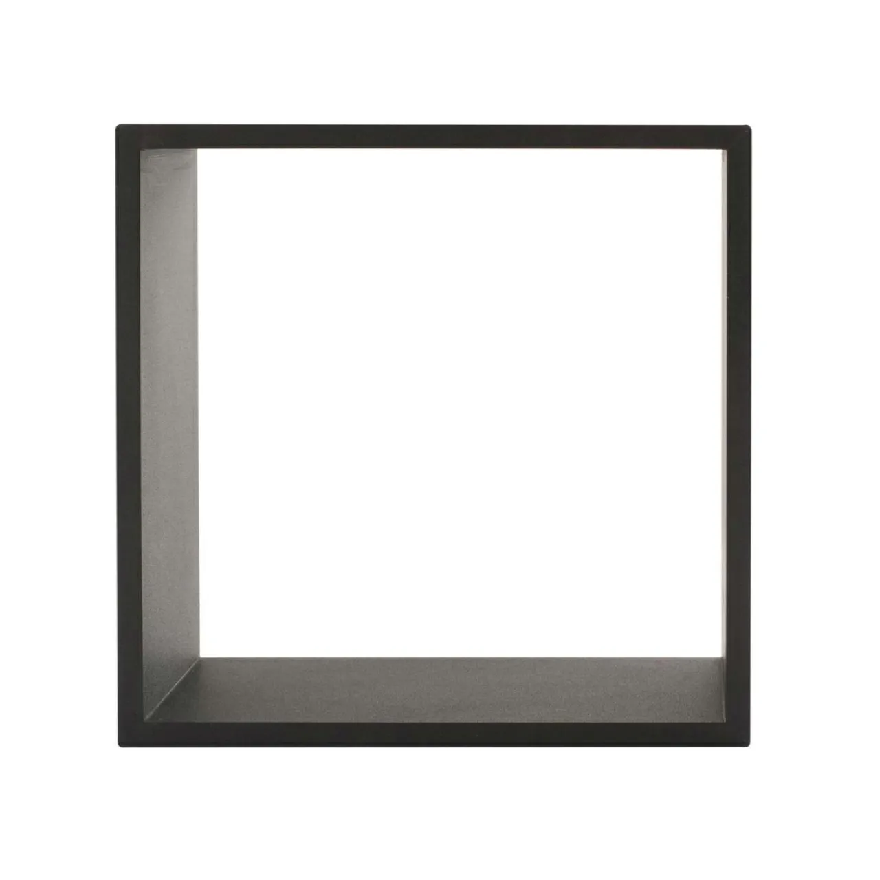 ATMOSPHERA Lot de 3 étagères bois (H15-20-25 cm) Cube Noir Hot