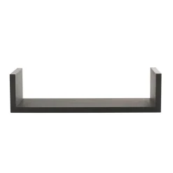 ATMOSPHERA Lot de 3 étagères murales en bois (L22-32-42 cm) Bord Noir Best