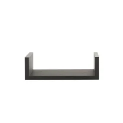 ATMOSPHERA Lot de 3 étagères murales en bois (L22-32-42 cm) Bord Noir Best
