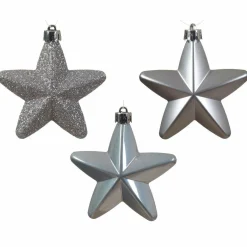 KAEMINGK Lot de 6 étoiles de Noël à suspendre (H7 cm) Alpine Gris marbre Online