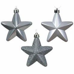KAEMINGK Lot de 6 étoiles de Noël à suspendre (H7 cm) Alpine Bleu vaporeux Online