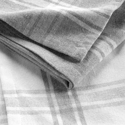 DOUCEUR D'INTERIEUR Lot de 2 torchons coton recyclé Cuisiline chiné Gris Online