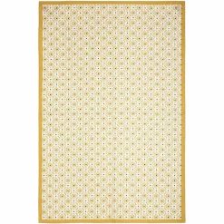 ATMOSPHERA Lot de 3 torchons Geom Jaune ocre Clearance