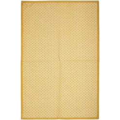 ATMOSPHERA Lot de 3 torchons Geom Jaune ocre Clearance