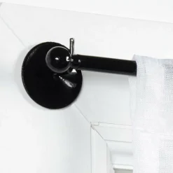 LUANCE Lot de 2 tringles voilage extensibles rondes (L60 à 80 cm) Rona es Noir Online