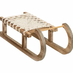 Feeric Lights & Christmas Luge en bois (40 x H9 cm) Corde Naturel Clearance