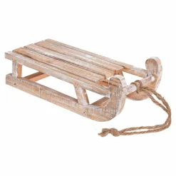 KOOPMAN Luge en bois (31 x H11 cm) Noeud en jute Naturel Best