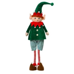 KAEMINGK Lutin de Noël debout (H60 cm) Elfe Malo Vert Multicolore Outlet